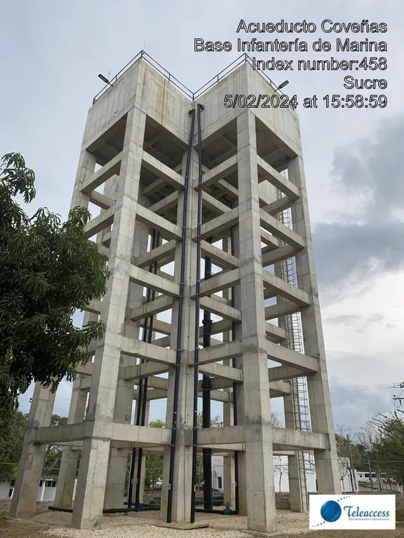 Torre de acueducto en Base de Infantería de Marina, Coveñas